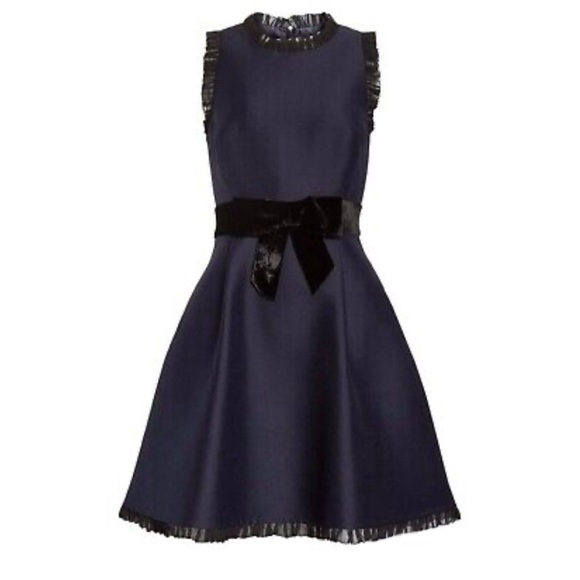 Kate Spade NY Sz. 2 Star Bright Bow And Flare Dress In Navy - Picture 8 of 12